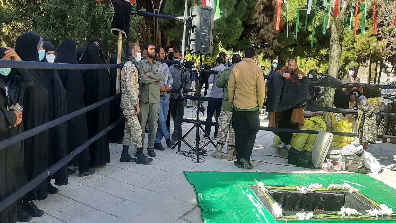 تشییع شهید گمنام کرمان