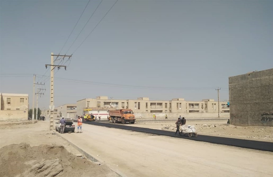 بهسازی و آسفالت معابر کوی مهدیس