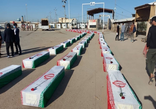 بازگشت پیکر ۷۲ شهید دفاع مقدس به کشور