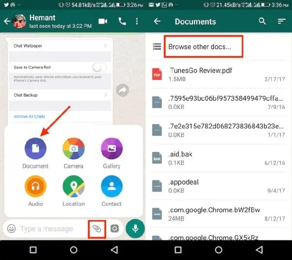 آموزش ارسال عکس و تصویر در واتساپ بدون افت کیفیت