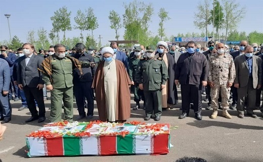 مراسم وداع با سردار حق بین در رشت برگزار شد