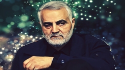 حمایت شهروندان کانادایی از مردم فلسطین با در دست گرفتن تصویر حاج قاسم + فیلم
