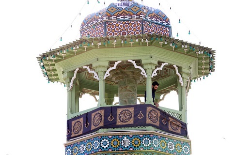 حرم حضرت معصومه (س) سیاه پوش شهادت امام اول شیعیان +تصاویر