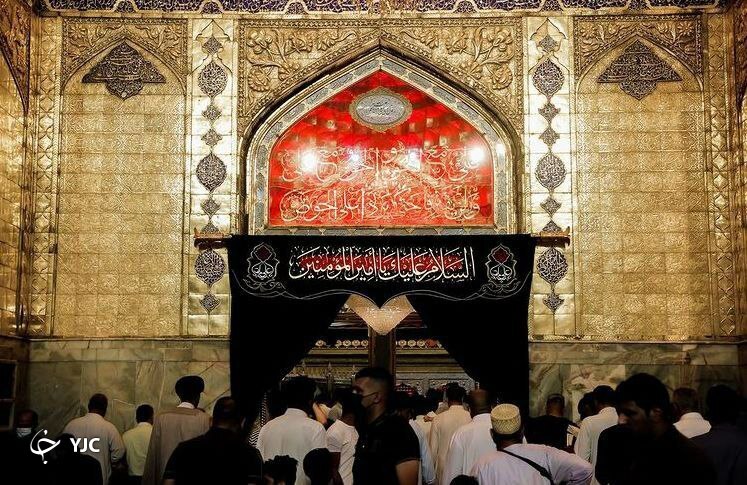 سیاه پوش شدن آستان مقدس علوی در آستانه شهادت امام علی (ع) + تصاویر