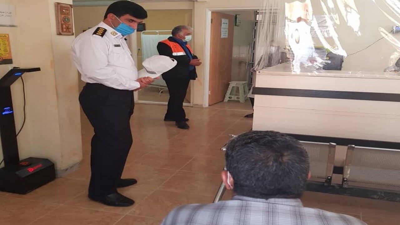 بازدید پلیس راه از مرکز صدور کارت صحت سلامت رانندگان در شهرستان ایلام