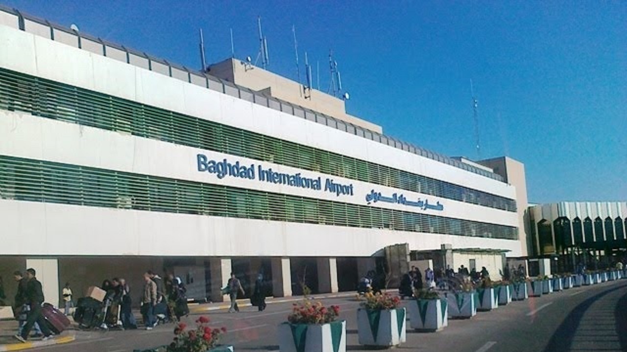 سقوط چند فروند موشک کاتیوشا در اطراف فرودگاه بغداد + فیلم