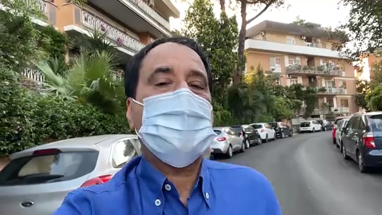 پلاتوی موبایلی حمید معصومی نژاد از قهرمانی اینتر در سری آ ایتالیا + فیلم