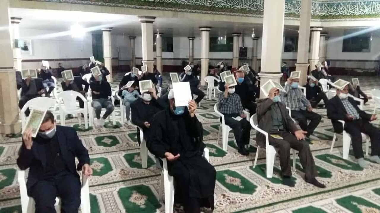 مراسم احیاء شب بیست و یکم ماه رمضان در «عصمت‌آباد» + تصاویر