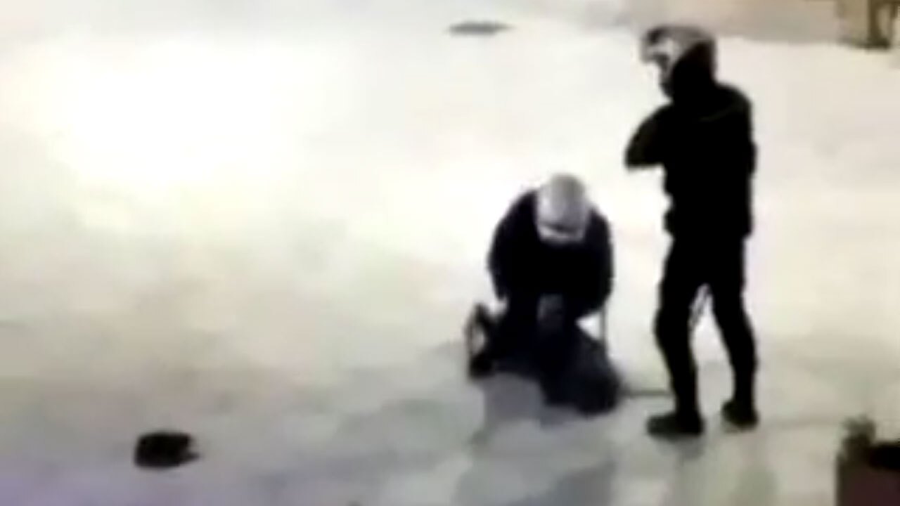 ضرب و شتم وحشیانه یک دختر توسط پلیس اسپانیا + فیلم