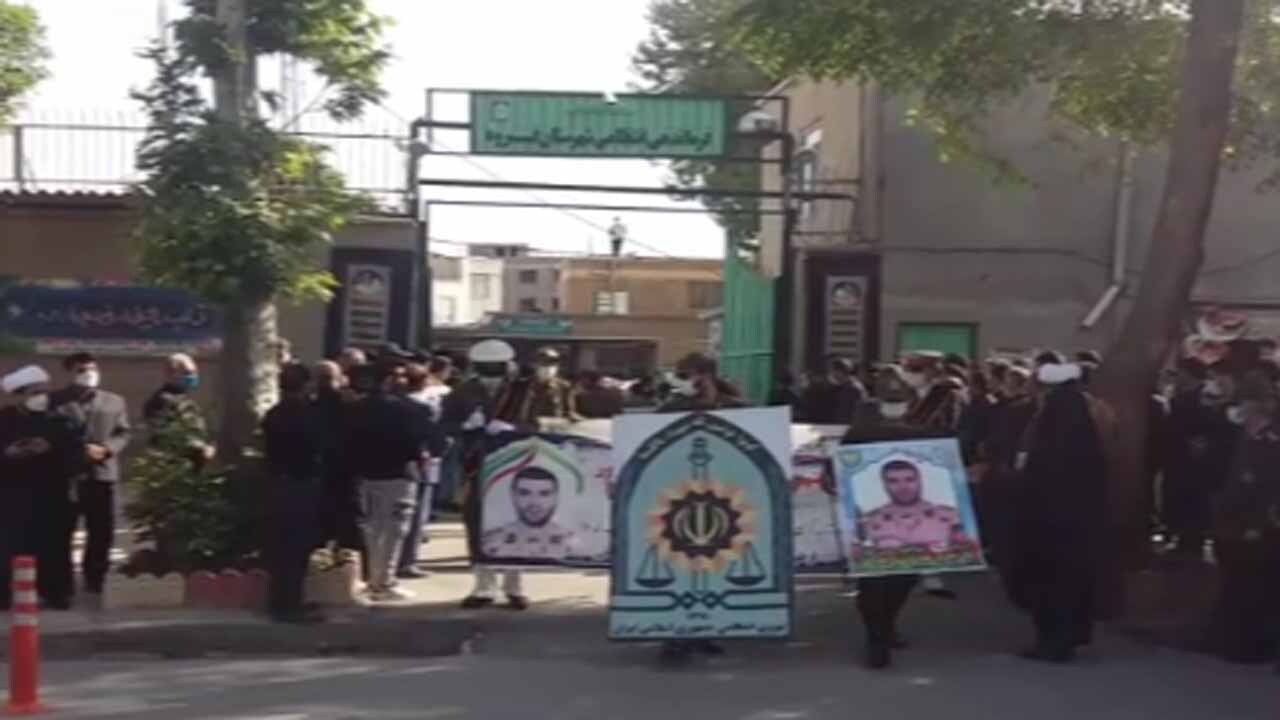 پیکر مطهر شهید حسین نامور در قروه تشییع شد + فیلم