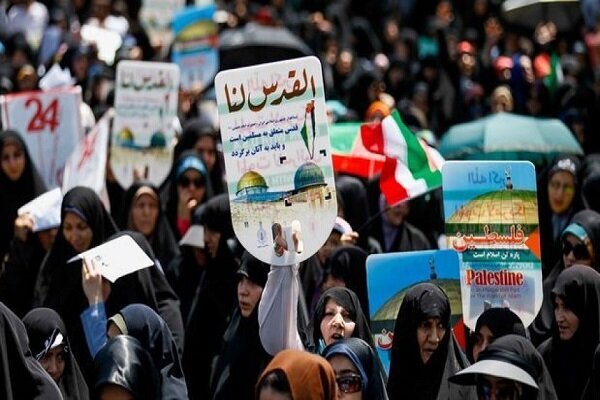 راهپیمایی مردم در روز قدس 