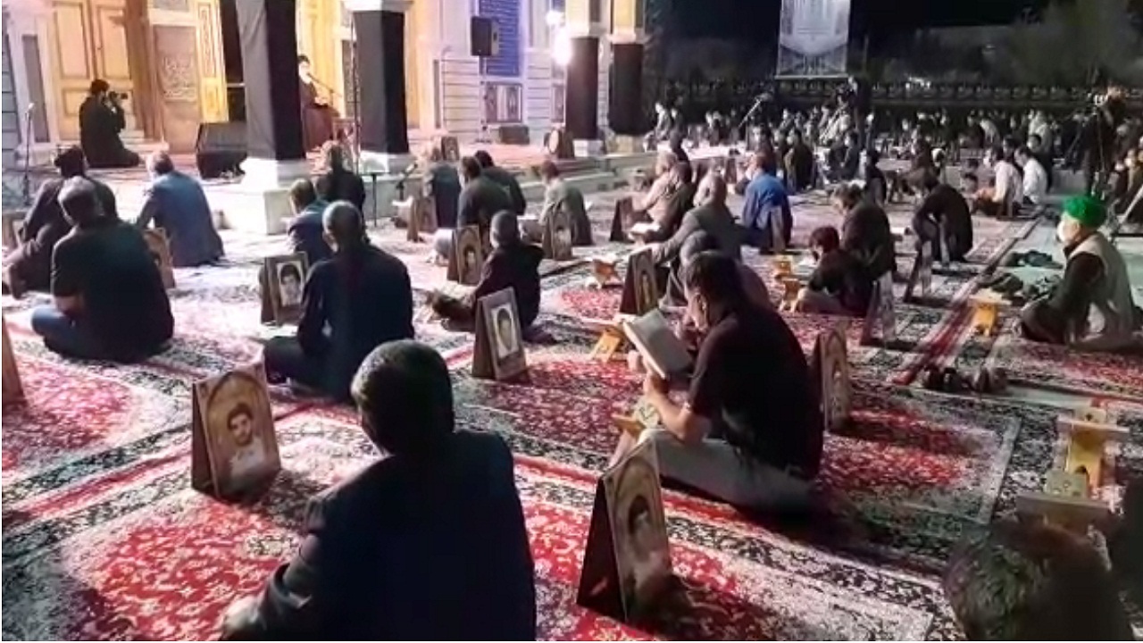 سومین شب قدر ماه مبارک رمضان در یکی از امامزاده های یزد
