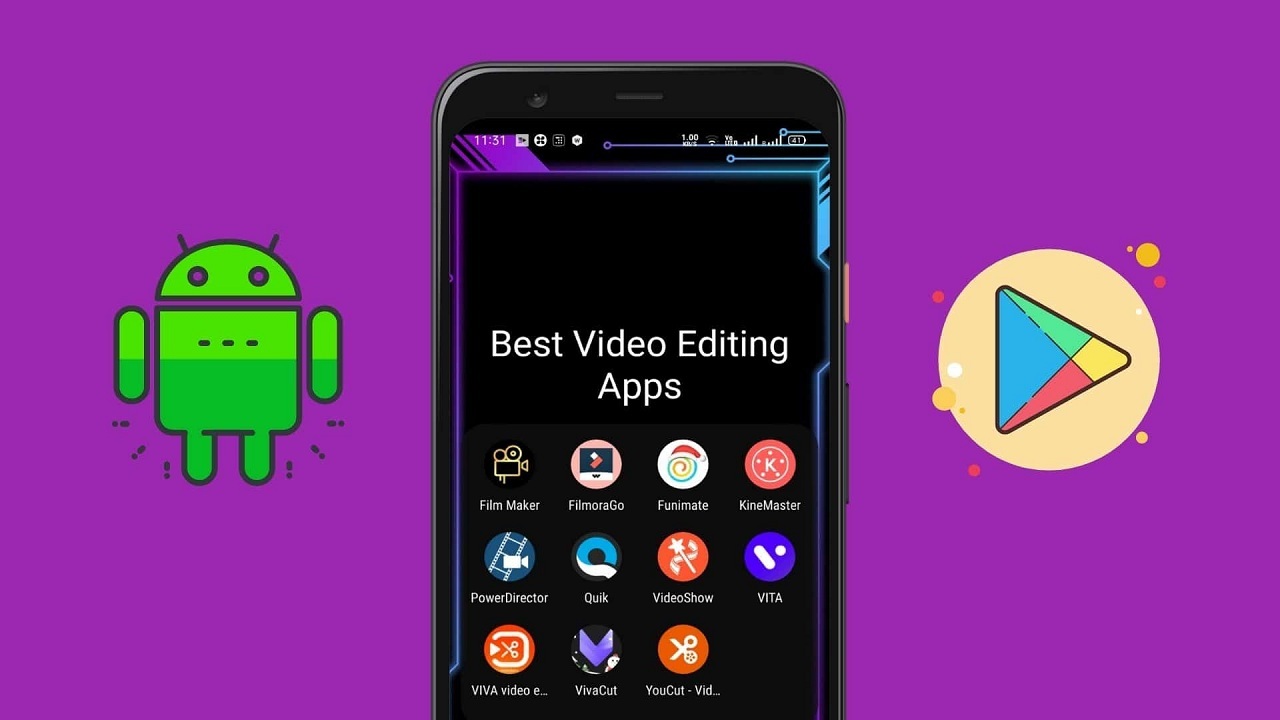 ۱۱ اپلیکیشن از بهترین برنامه‌های ویرایش فیلم برای اندروید