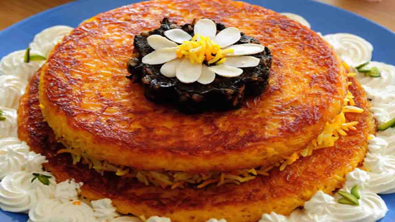 ته‌چین قارچ و گردو + دستور تهیه