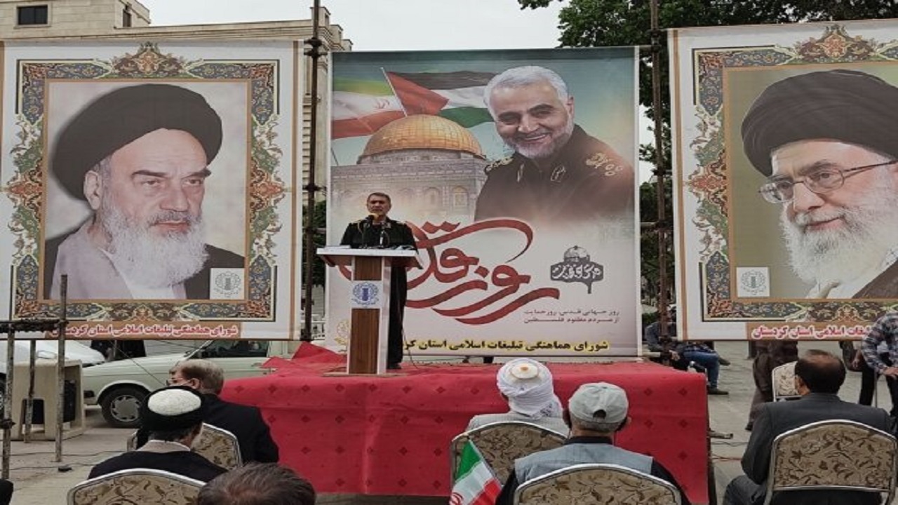 برگزاری مراسم روز جهانی قدس به صورت نمادین در سنندج