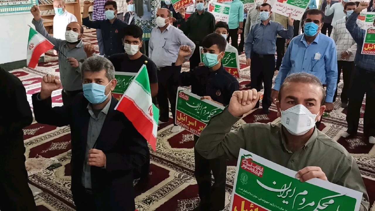 مراسم روز قدس به صورت خودجوش در لیکک و مارگون