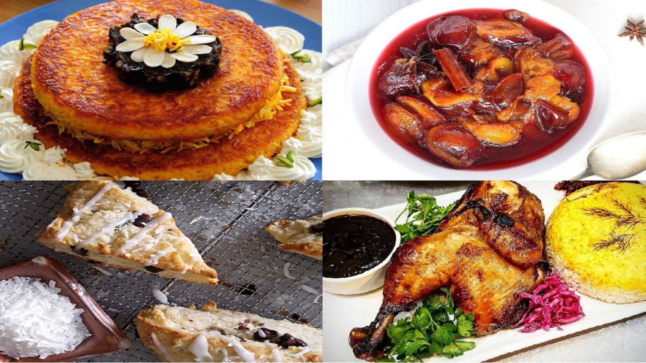 آموزش آشپزی؛ از خورش آلو بدون گوشت به ۳ روش مختلف و اکبر جوجه به روش اصیل گلوگاهی تا مک اند چیز با سس گوشت + تصاویر