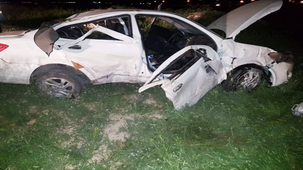 واژگونی خودرو در جاده آبادان به ماهشهر