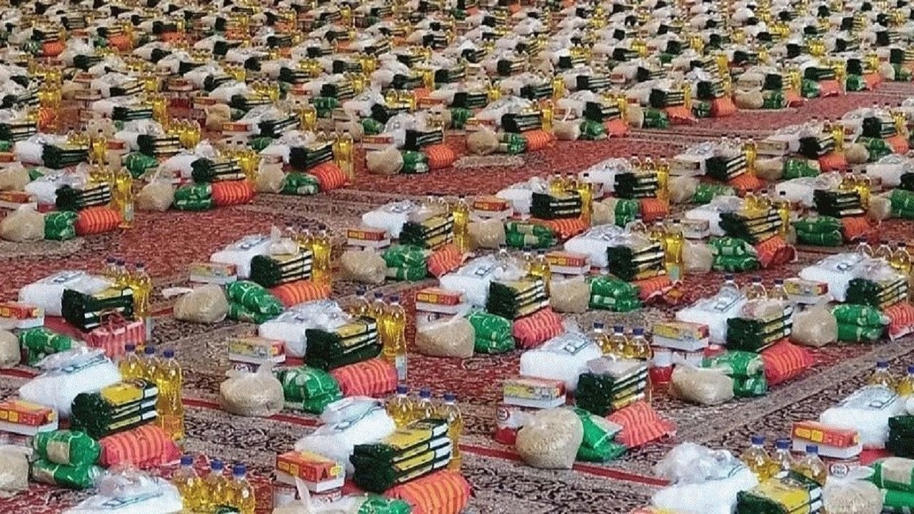 توزیع ۲۵۰ بسته معیشتی در لیلان