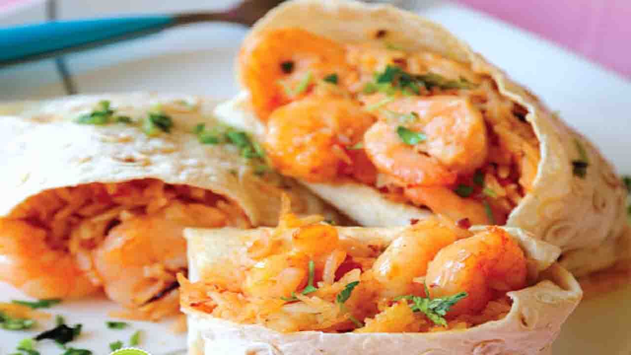 بوریتوی میگو + طرز تهیه