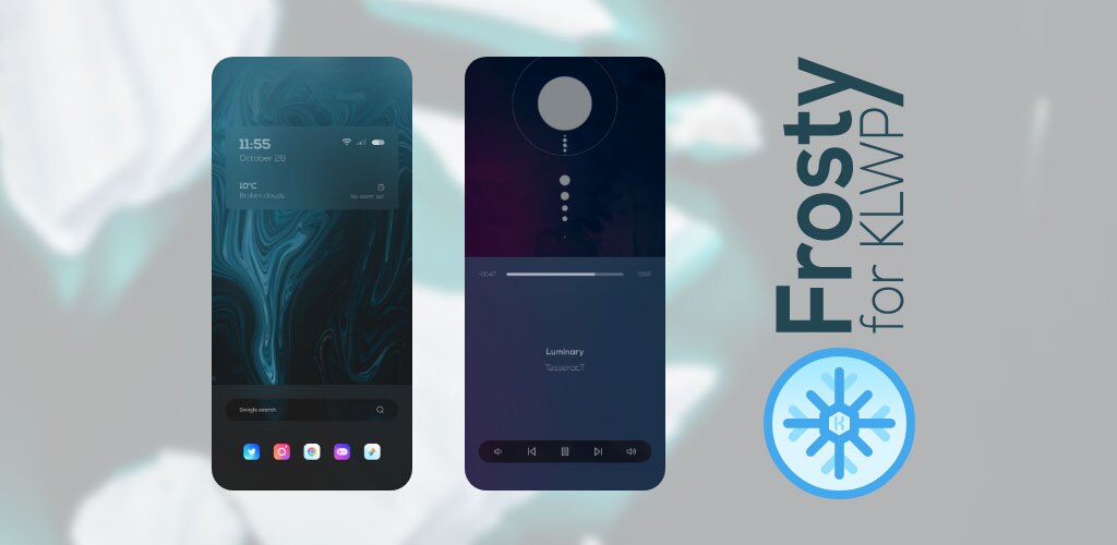 دانلود مجموعه والپیپر Frosty for KLWP مخصوص اندروید 3