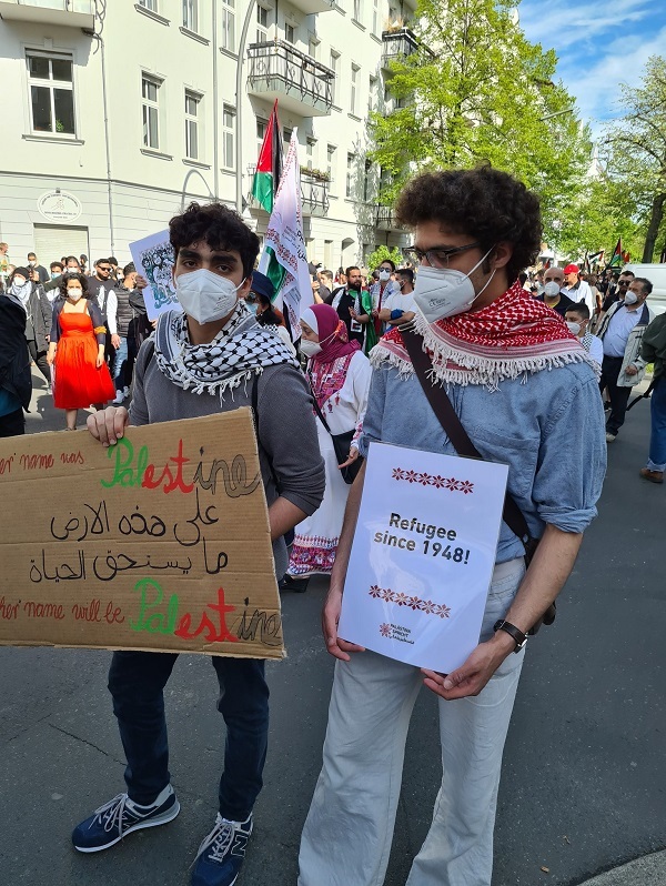 اسکاتلند حمله به مسلمانان در مسجد الاقصی را محکوم دانست تجمعی اعتراضی در برلین، پایتخت آلمان 01