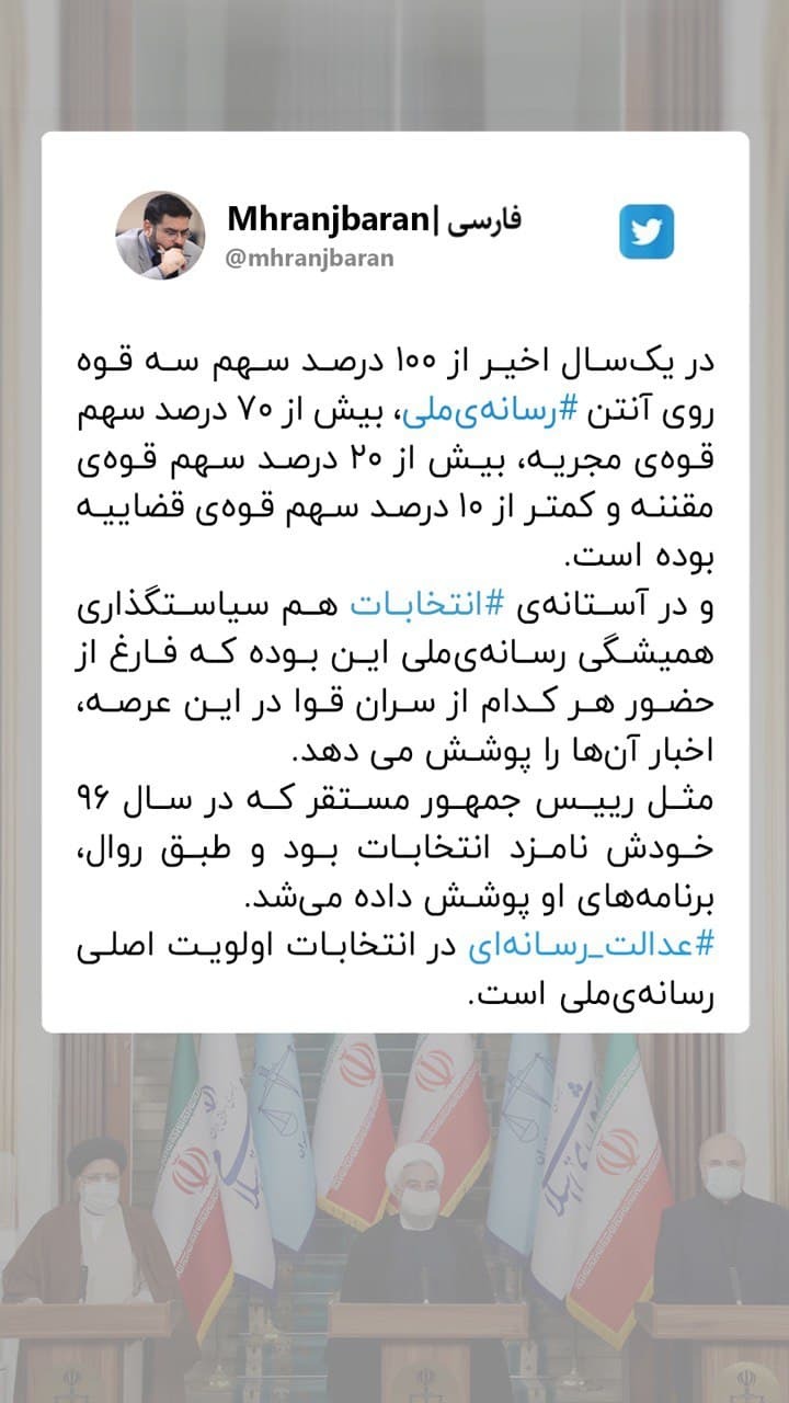تاکید مدیرکل روابط عمومی رسانه ملی بر عدالت رسانه&zwnj;ای در انتخابات