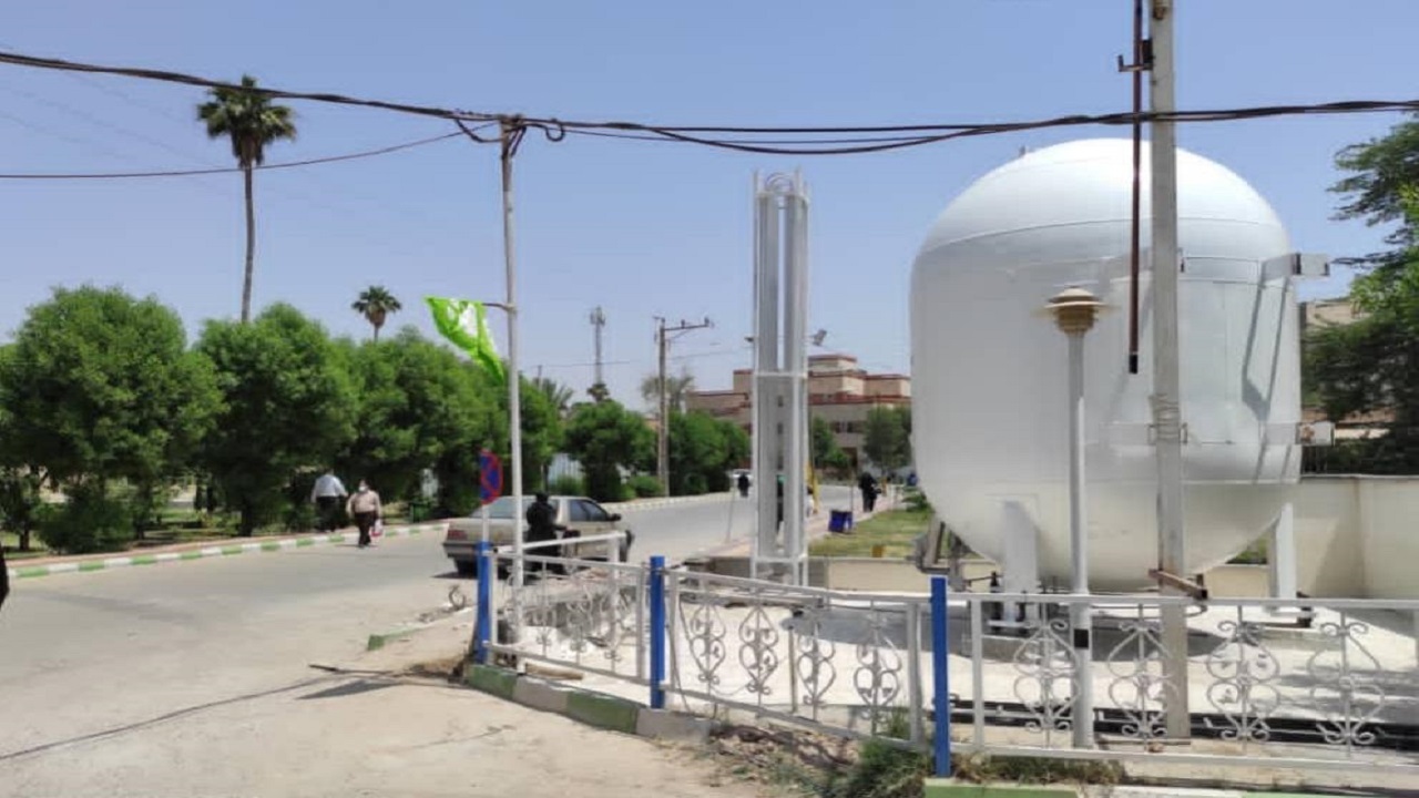 نصب مخزن اکسیژن مایع در بیمارستان گلستان اهواز