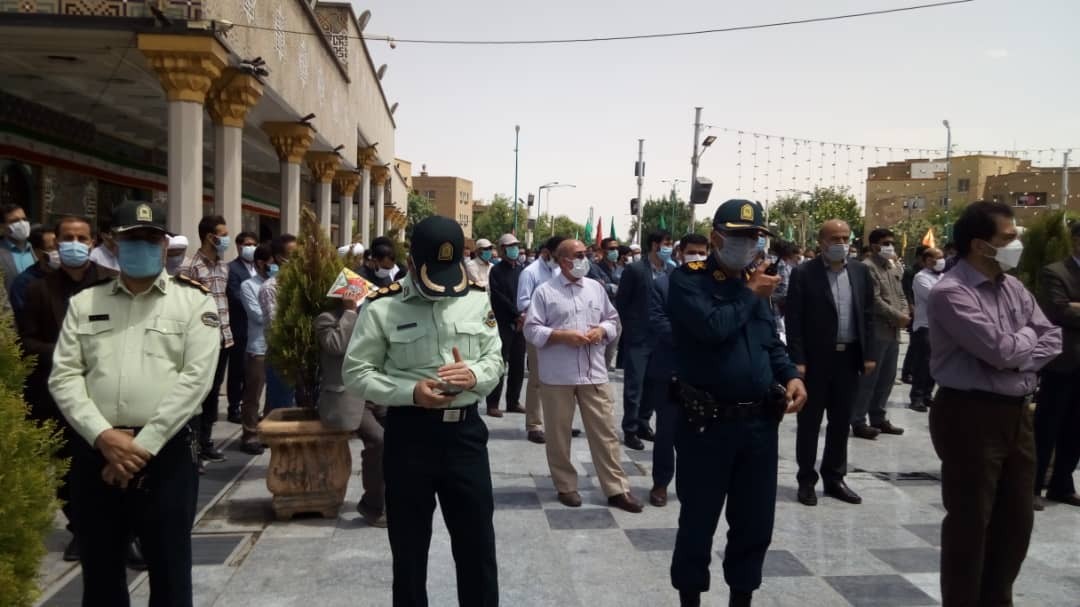 تجمع اعتراضی جوانان و دانشجویان انقلابی همدان به هتک حرمت مسجدالاقصی