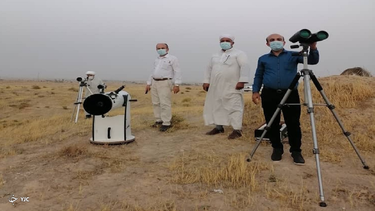 ۶ گروه برای رصد هلال ماه شوال در نقاط مختلف بوشهر مستقر شدند
