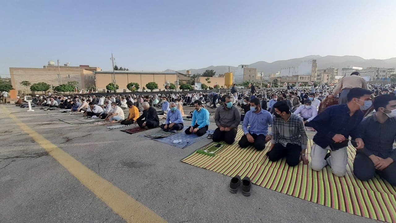 نماز عید فطر در سراسر کشور اقامه شد + فیلم و تصاویر