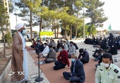 اقامه نماز عید فطر در مناطق مختلف کوهبنان 