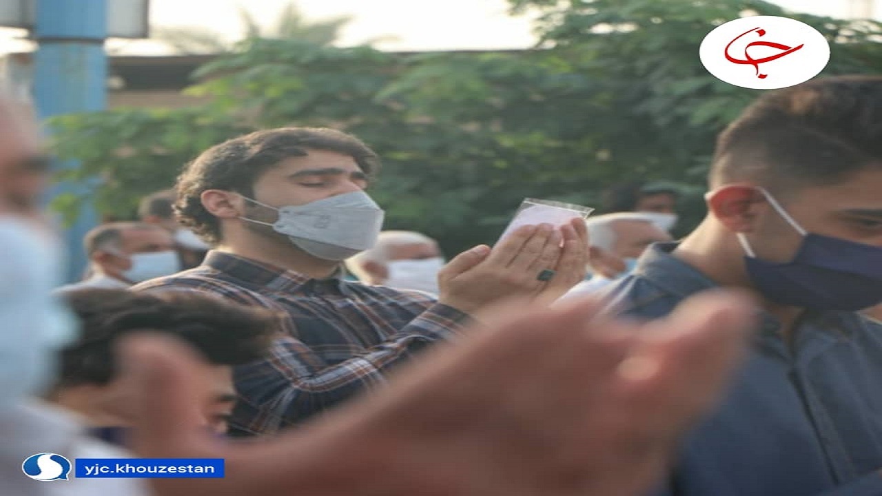 صفوف نماز عید فطر در امیدیه از کرونا پیشی گرفتند+عکس