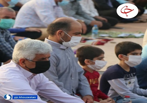 صفوف نماز عید فطر در خوزستان از کرونا پیشی گرفتند+عکس