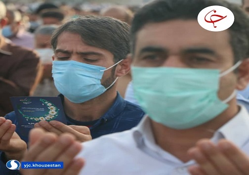 صفوف نماز عید فطر در خوزستان از کرونا پیشی گرفتند+عکس