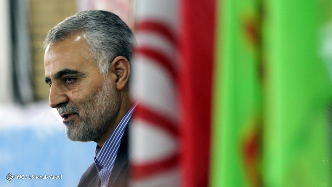 نظر شهید سلیمانی درباره اقدامات رژیم صهیونیستی در فلسطین + پوستر
