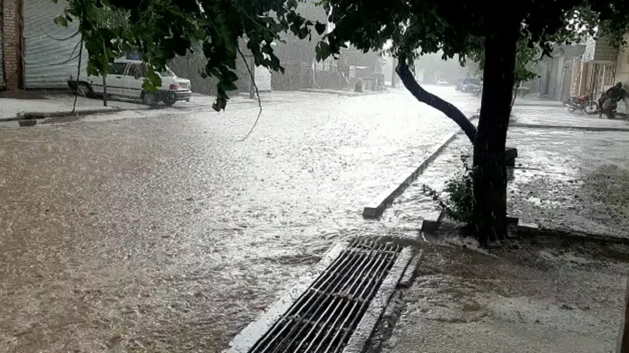 جاری شدن سیل در روستای یحیی آباد + فیلم