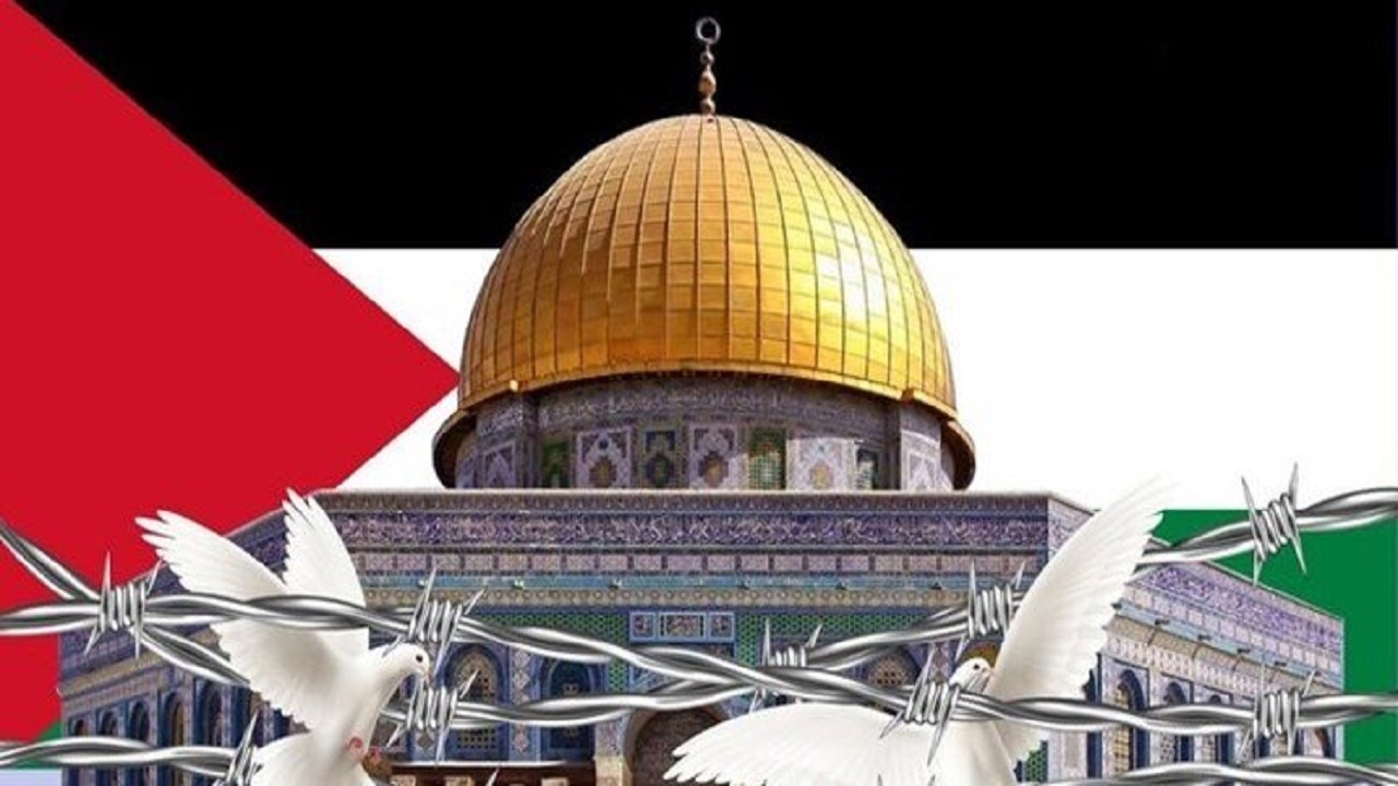 تجمع بزرگ طلاب و روحانیون در محکومیت جنایات افغانستان و فلسطین