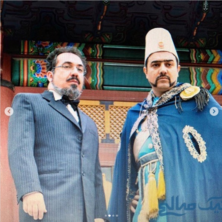 خاطره بازی آقای بازیگر با تصاویر قدیمی سریال قهوه تلخ
