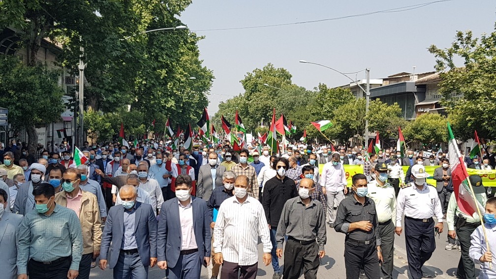 راهپیمایی گرگانی&zwnj;ها در حمایت از مردم مظلوم فلسطین