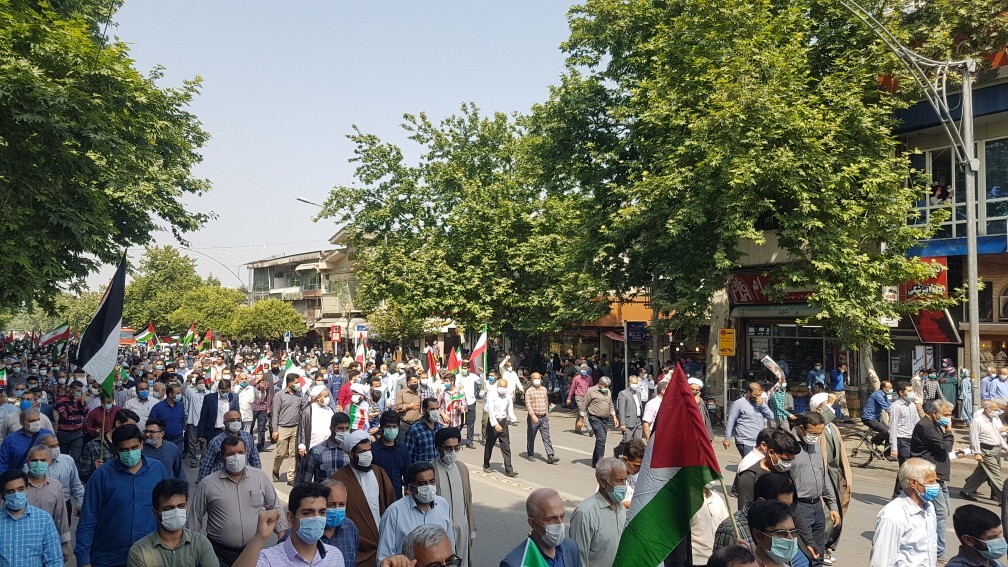 راهپیمایی گرگانی&zwnj;ها در حمایت از مردم مظلوم فلسطین