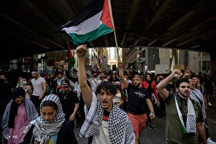 تظاهرات حمایت از ملت مظلوم فلسطین - آمریکا