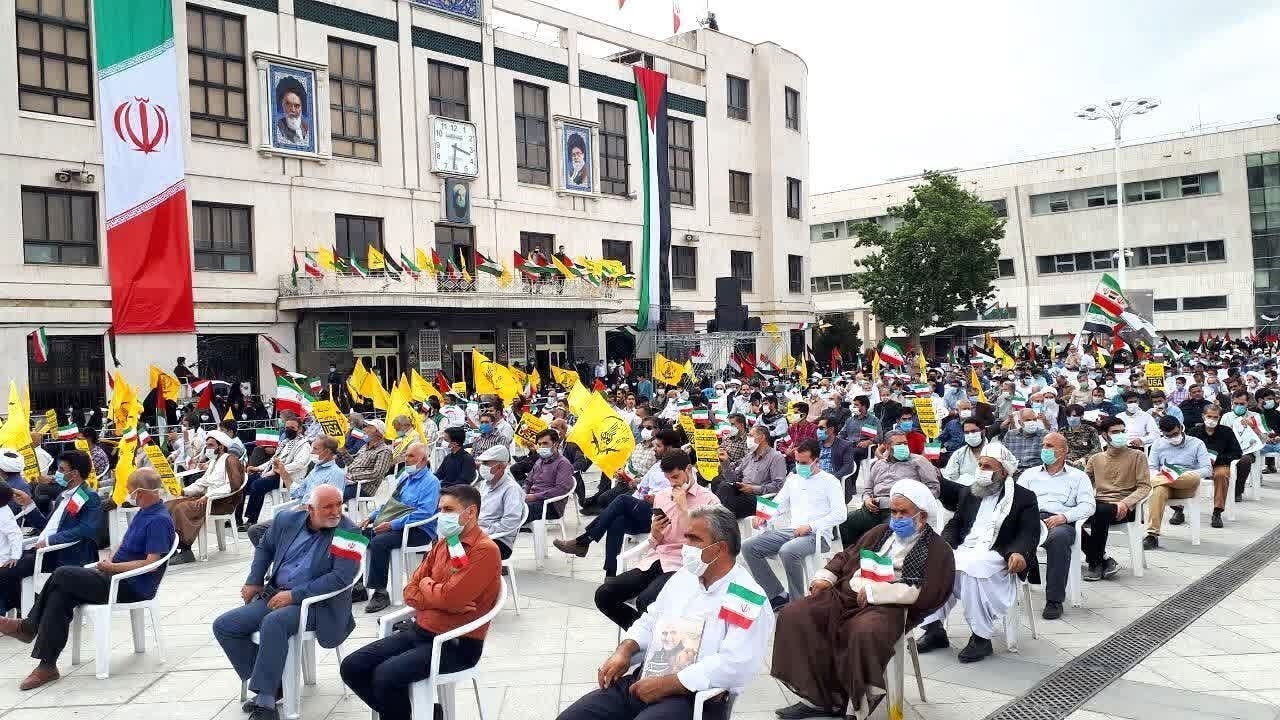 ️تجمع مردم مشهد در حمایت از ملت فلسطین