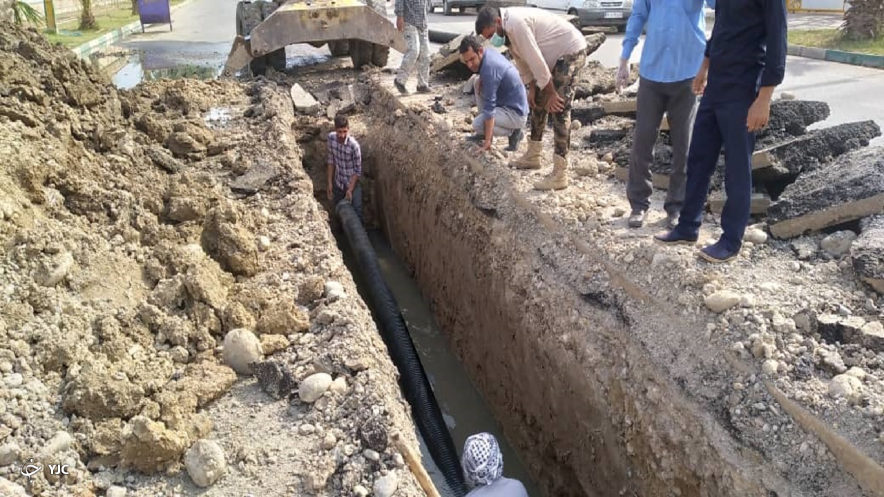 پایان عملیات اصلاح شبکه فاضلاب در بستان