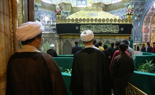 مراسم عزاداری تخریب قبور ائمه بقیع در حرم حضرت معصومه (س)+تصاویر