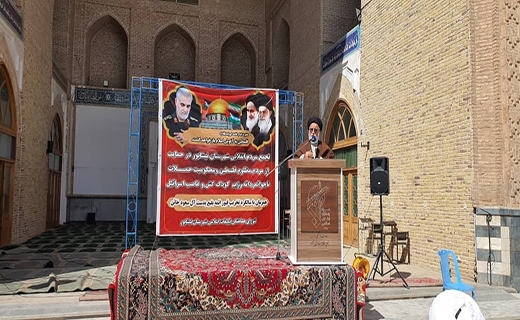 تجمع خودجوش مردمی در حمایت از فلسطین در نیشابور