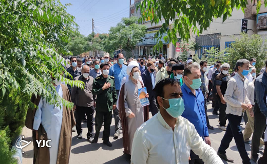 راهپیمایی بافقیها برای محکوم کردن جنایات اسرائیل راهپیمایی بافقیها برای محکوم کردن جنایات اسرائیل
