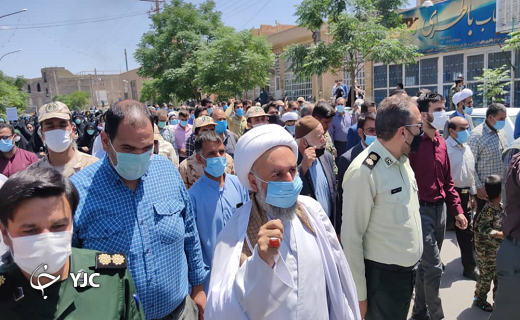 راهپیمایی بافقیها برای محکوم کردن جنایات اسرائیل راهپیمایی بافقیها برای محکوم کردن جنایات اسرائیل