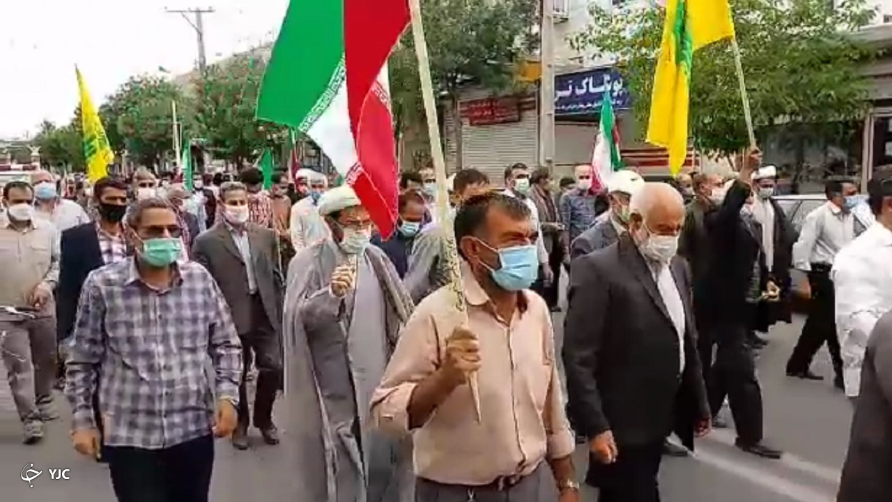 راهپیمایی های خود جوش ضد صهیونیستی در استان مرکزی