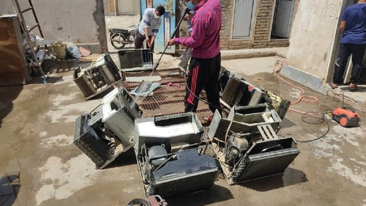 تعمیر و سرویس دهی ۳۶ دستگاه کولر در شهرستان کارون